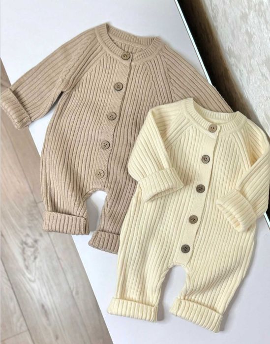 Вязанный комбинезоны теплый
