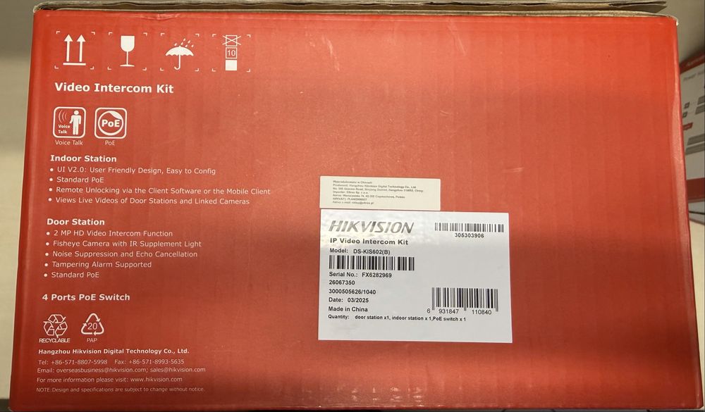 Video Interfon Hikvision DS-KIS702Y Nou Nefolosit