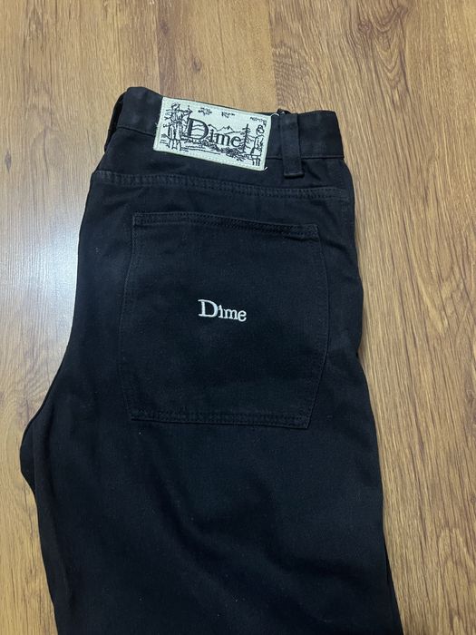 black dime jeans