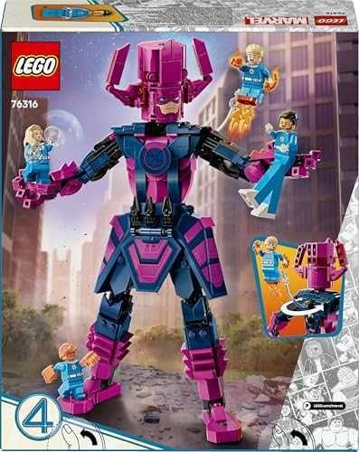 Ново Лего LEGO 76316 Fantastic Four с Галактус и 4 минифигурки Marvel