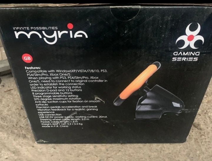 Volan gaming myria mg7400 (PS3/PS4/PC/xbox one)