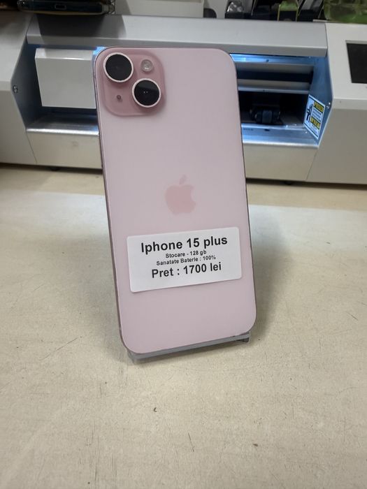 Iphone 15 plus / 128 gb / 100% baterie /