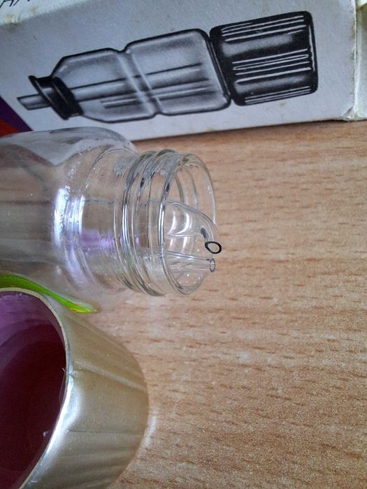 Sticlă parfum rezervă vintage fixativ Rofra Perfekt (DDR / RDG) - Nouă în cutie