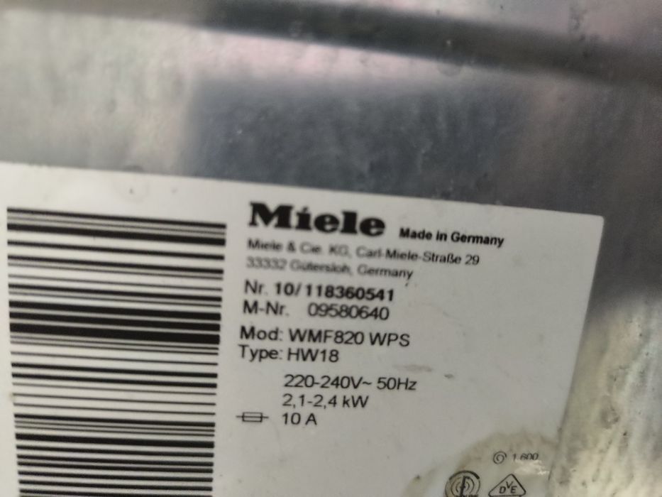 Пералня Miele WMF 820 WPS - 8кг. PowerWash - 1600об.