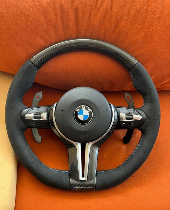 Volan M f10 F01 F07 F06 F13 ORIGINAL, custom din carbon