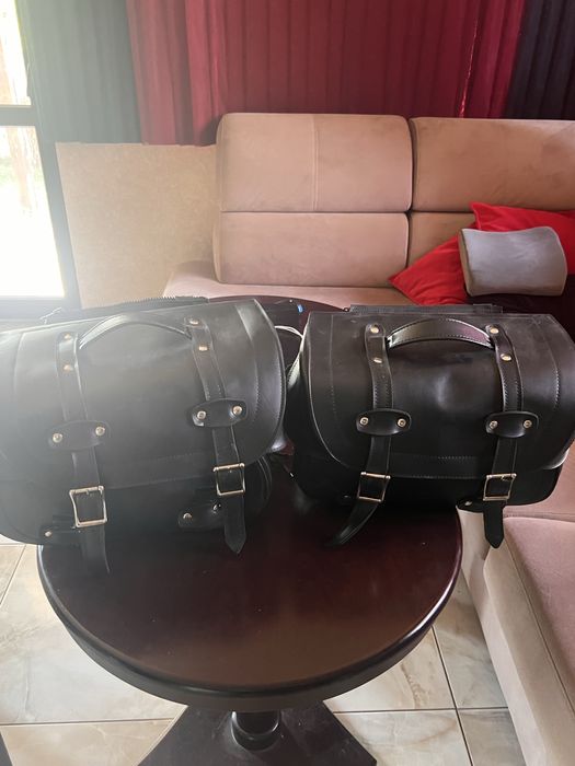 Дисаги за чопър кожени