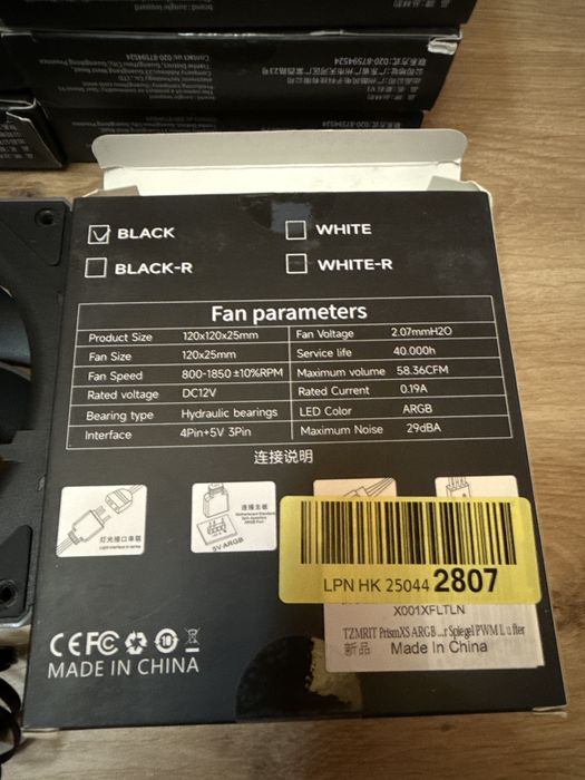 Ventilator PC TZMRIT StarStone V1 120mm ARGB PWM 1850RPM 58CFM 5V 3Pin 12V 4Pin Carcasa Gaming Open Box Desktop Cooler PC Sistem