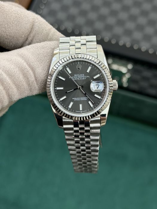 Rolex Date-Just 36mm Rhodium Dial