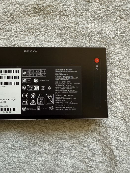 nothing phone 3a 12/256 GB SIGILAT