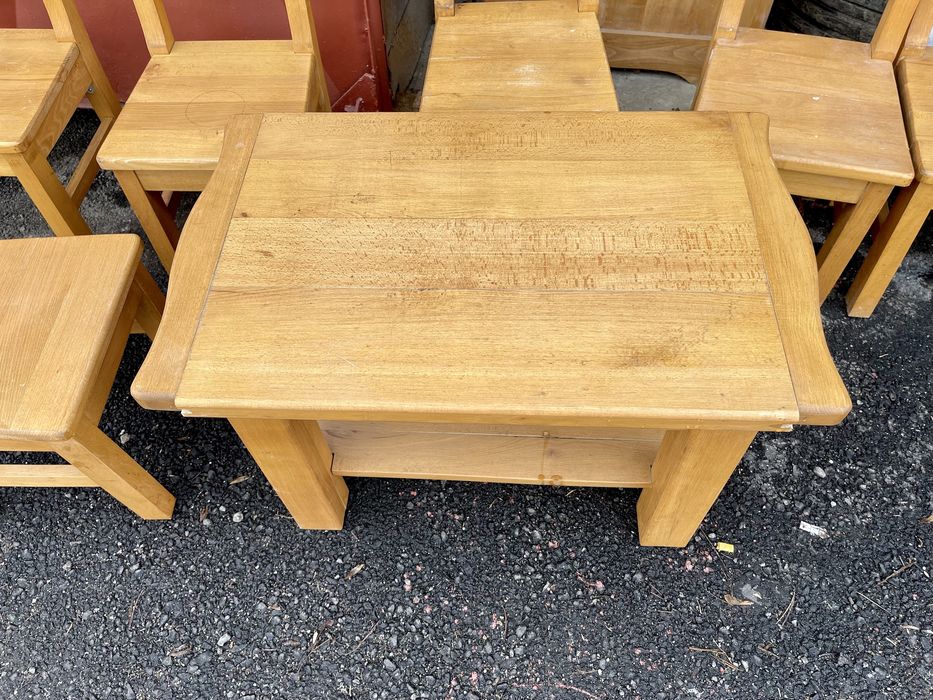 Masa masuta cafea cu scaune lemn masiv fag