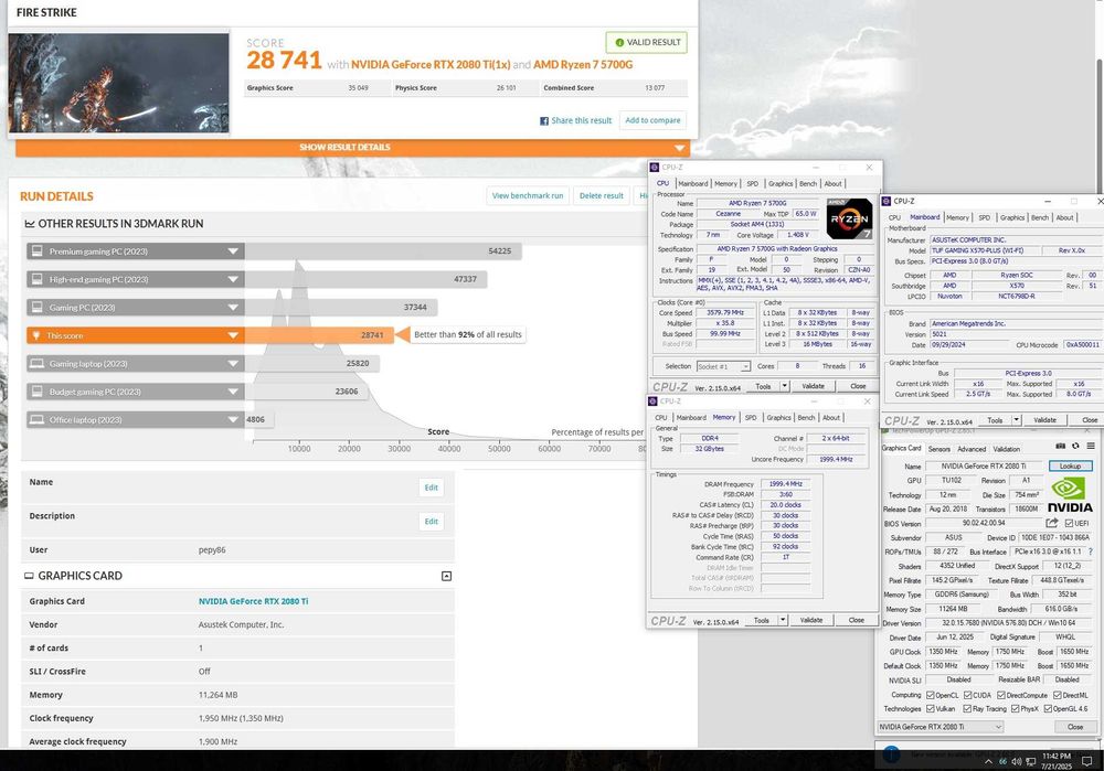 Asus Rog Strix RTX 2080Ti 11GB