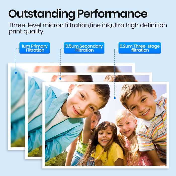 Мастилени касети Gureef 963XL за HP Officejet Pro 9010, 4 броя