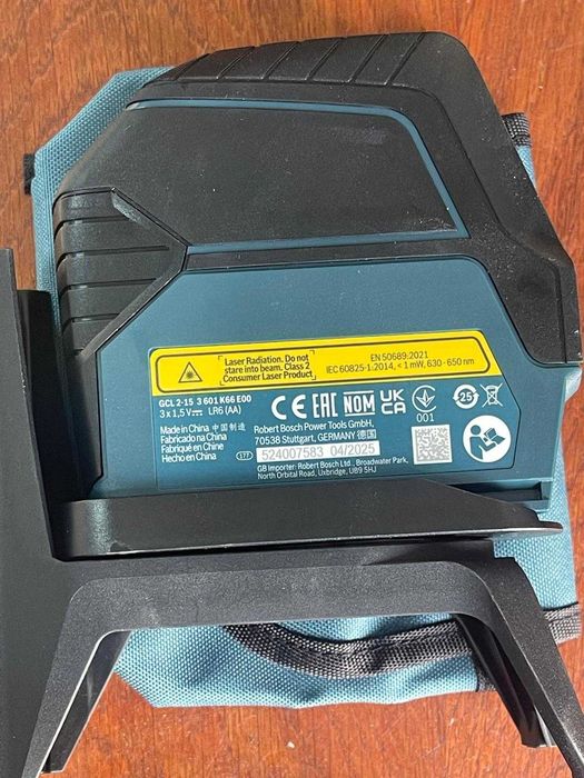 Nivela cu laser, cu linii in cruce, lumina rosie, Bosch Professional GCL 2-15, cu autonivelare, 15 m, cu suport si geanta