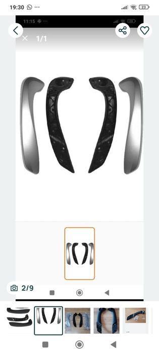 Mânere interioare pt portierele față Renault Megane3, Laguna, Fluence