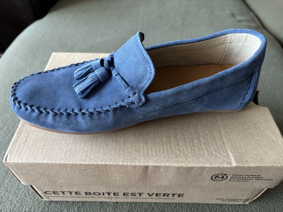 Нови велурене мокасини Зара 41н