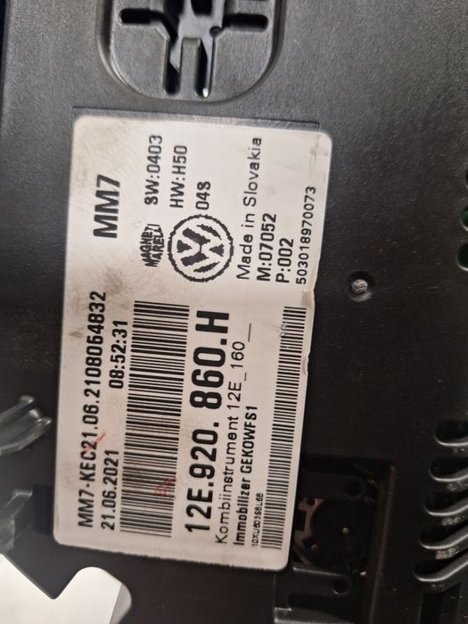 Километраж Volkswagen E UP / Фолксваген Е ЪП 2022г.