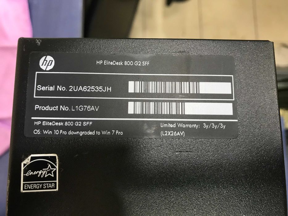 HP EliteDesk 800 G2 SFF,Intel Core i5-6600 3300MHz,8GB-DDR4,NO HARD DRIVE,Intel® HD Graphics 530