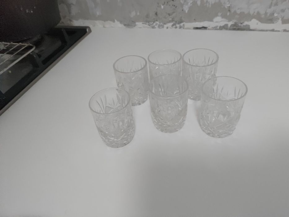 Хрустальные рюмки винтаж