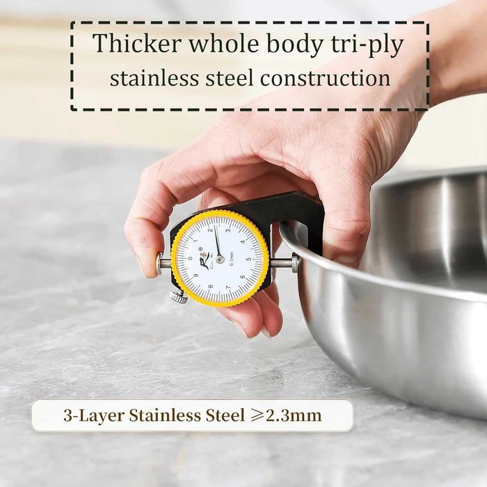 Тиган DELARLOCHEF 3-Layer Stainless Steel Pan