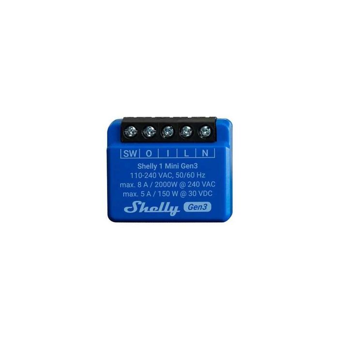 Shelly 1 Mini Gen3 – Компактен Wi-Fi Превключвател