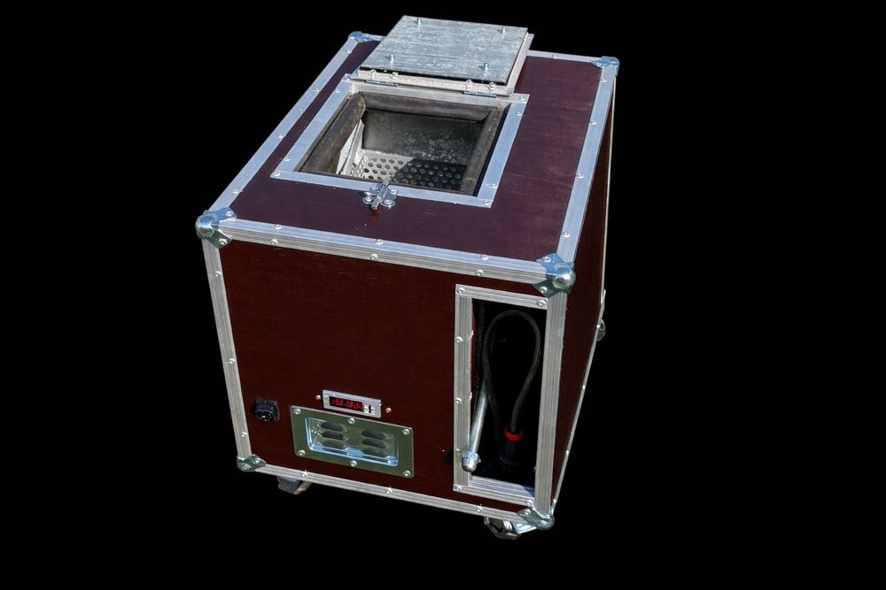 Masina  fum greu  cu gheata carbonica