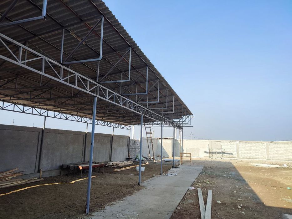 Темир профилдан навес сотилади 24 × 7 размерда