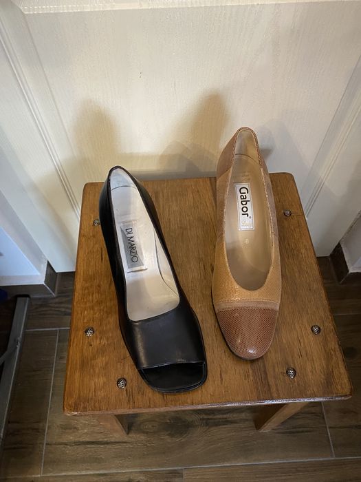 Sandale PRADA Italy toc transparent; Pantofi piele;Șlapi Tory Burch