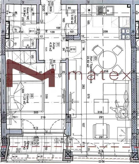 Продава се Двустаен апартамент в Варна, Цветен квартал - 62 кв.м за 2178 €/кв.м - Снимка #11