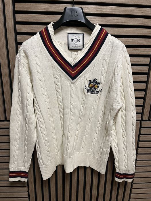 GANT Embroidered V Neck Cricket Jumper - : размер Л/ХЛ Оригинал