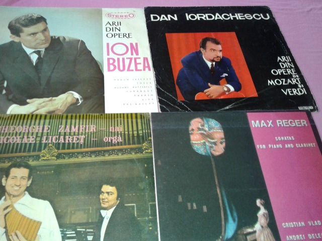 discuri vinil Gheorghe Zamfir,Dan Iordachescu,Ion Buzea,Max Reger