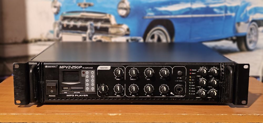 Omnitronic MPVZ 250P - public adress radioficare statie amplificator