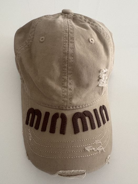 Sapca miu miu dama bej