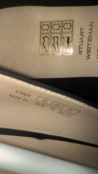 Pantofi Stiletto Stuart Weitzman Stuart 85 Pump, Piele Întoarsă neagră