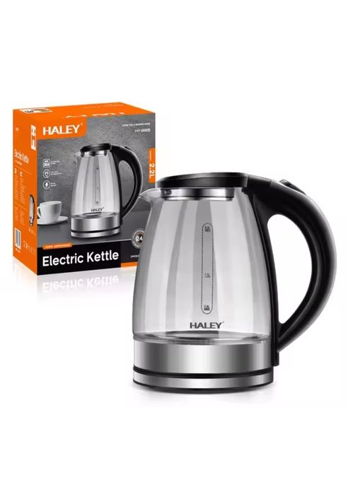 Электрический чайник, стеклянный, с подсветкой 2.2 л