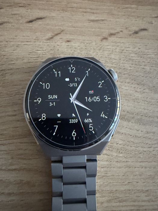 Huawei watch Gt 3 Pro  titanium strap.