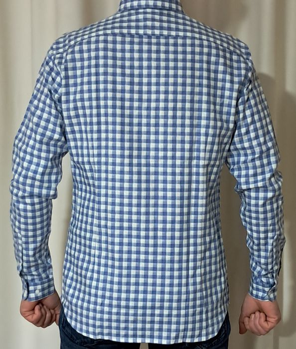 Мъжка риза каре Jack & Jones Premium Slim Fit, размер - L.