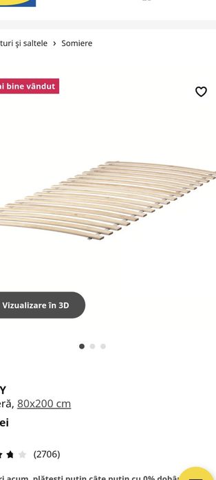 Pat 160x200 cm foarte solid