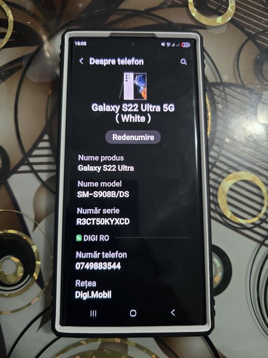 Samsung Galaxy S22 Ultra 5G, 12gb ram, 256gb interna, Full Box