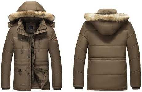 Новые мужские зимние куртки с капюшоном размер 48 - 62 до 135кг 4 цвет