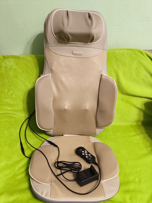 Масажор облегалка за целия гръб и врат и вибрираща седалка