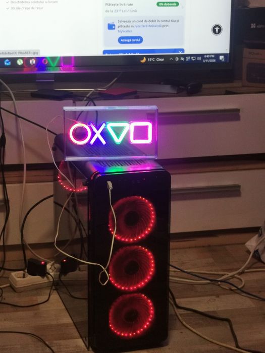 Lampa Decorativa LED playstation cu leduri
