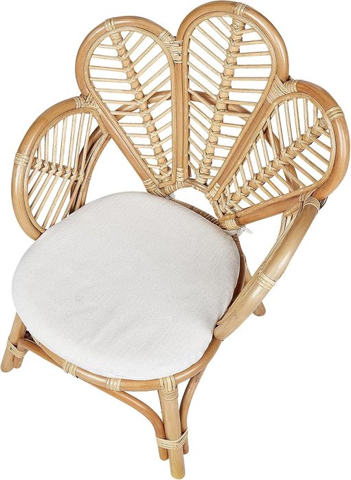 Scaun din ratan natural pentru copii, Beliani, 55x58cm