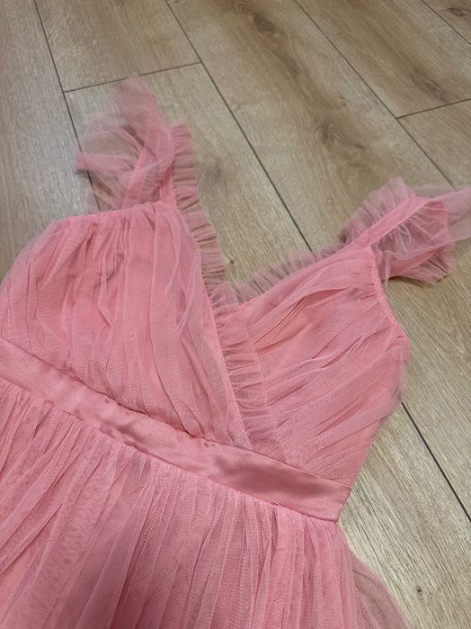 Официална светло розова рокля Maya Deluxe, размер S