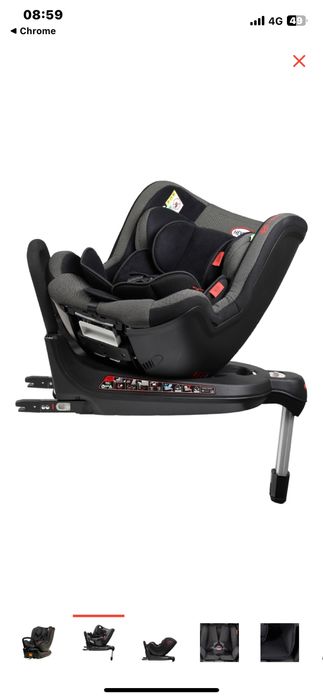 Детское автокресло Heyner MultiFix Twist 0/1 (до 18 кг) черный