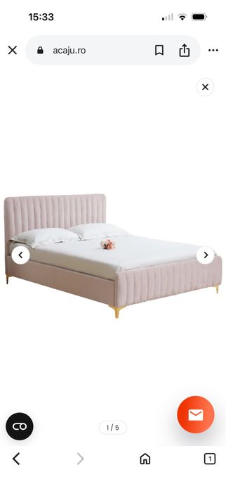 Pat 2 persoane  140/200 ca nou