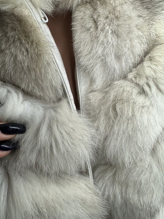 Руски дълъг елек от дива лисица, 100% кожа, отлично състояние,S размер