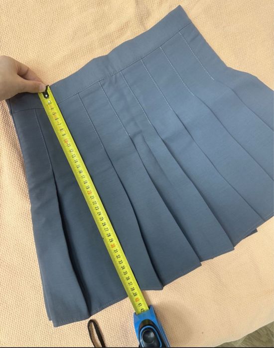 Теннисная юбка серая