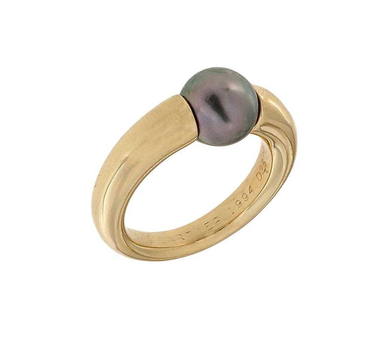 Inel Cartier La Perla din aur, decorat cu perlă Tahiti