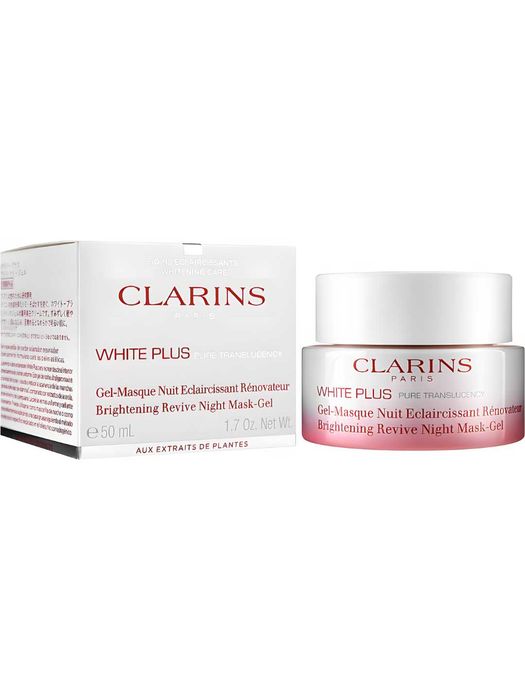 Clarins White Plus Mask увлажнение,Восстанавливающая ночная гель-маска