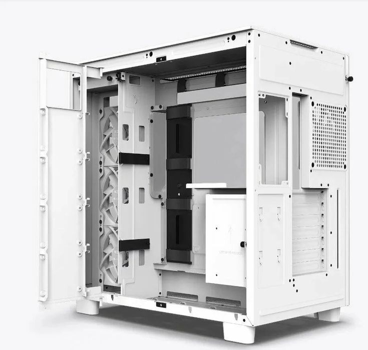 Корпус аквариум белый NZXT H9 FLOW (2023)